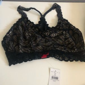 Black bralette lace
